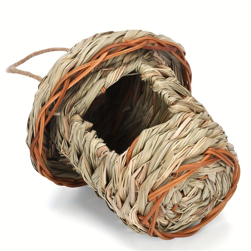 Pet Straw Bird Nest Little Warm House Garden Decorative Hanging Nest