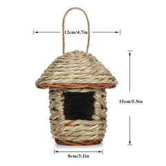 Pet Straw Bird Nest Little Warm House Garden Decorative Hanging Nest