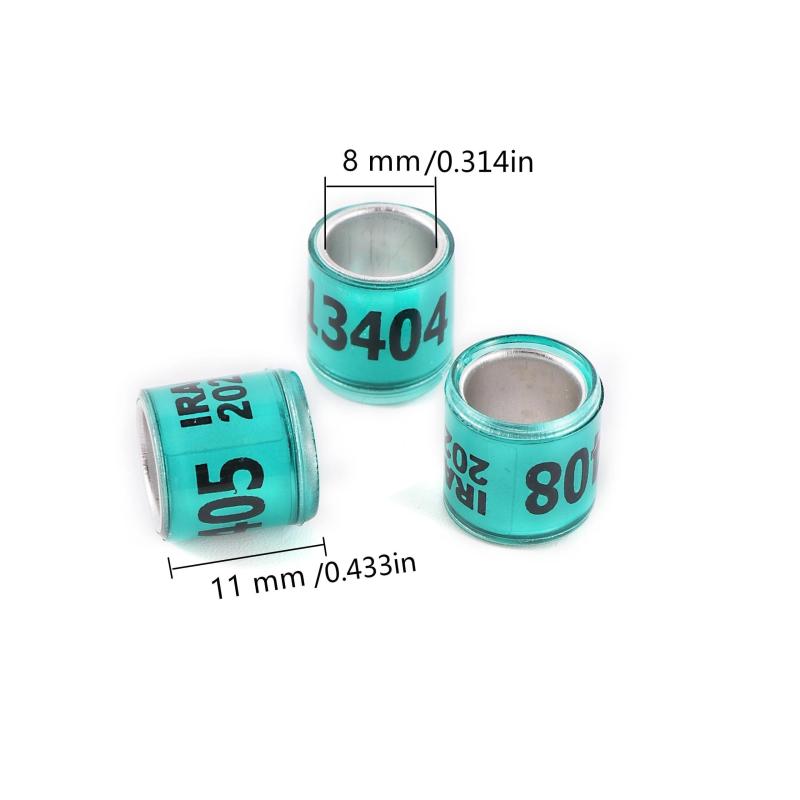 50pcs Pigeon Leg Rings for Parrots & Pigeons