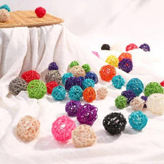 Birds Rattan Ball Parrot Chew Toy Foraging Ball