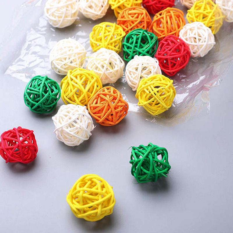 Birds Rattan Ball Parrot Chew Toy Foraging Ball