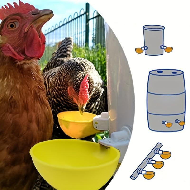 5pc Large Auto Chicken Waterer Cups No More Messy Watering