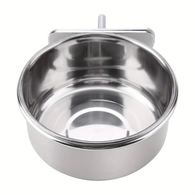Parrot Food Cup Stainless Steel Hanging Feeder