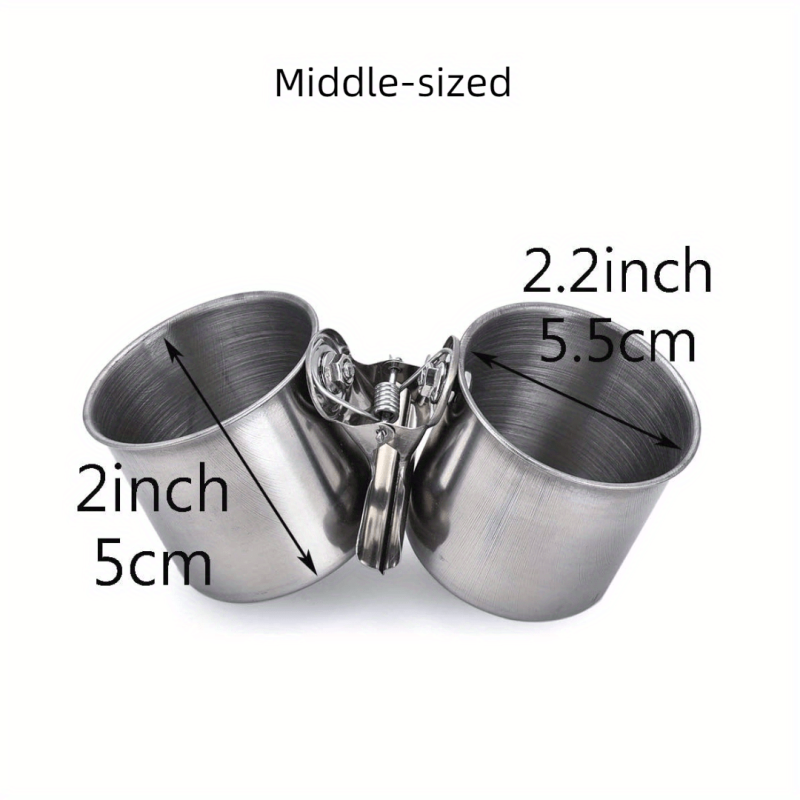 Stainless Steel Parrot Myna Bird Feeder & Water Bowls