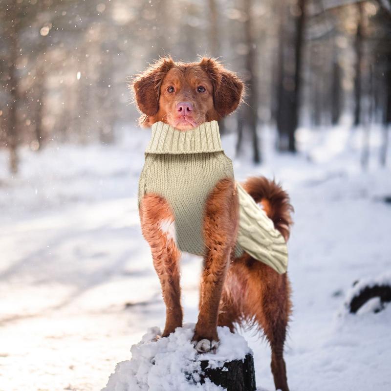 Knitted Dog Sweater Pets Sweaters Puppy Jumper Warm Soft Pet Holiday Clothes