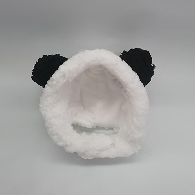 Knitted Bear Head Pet Hat Warm Headdress
