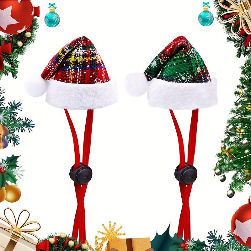 Christmas Pet Hat Adjustable for Dog and Cat Holiday Accessory