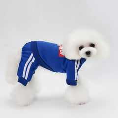 Winter Warm Pet Apparel Jumpsuit Printed Dog Clothes Sweater