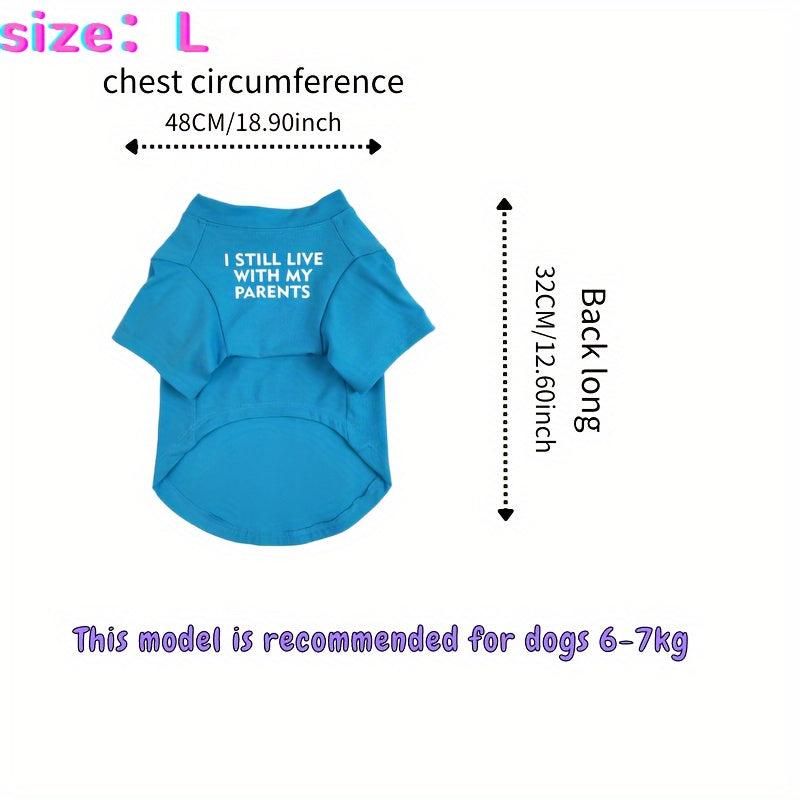 Summer Pet Vest Dog Blank T Shirt Round Neck Pet Clothes