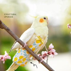 Floral Bird Clothes Diaper Adjustable Flight Suits