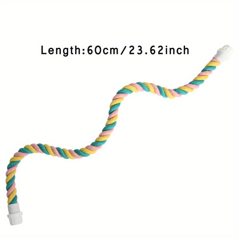 Pet Parrot Climbing Rope Cage Perch & Toy