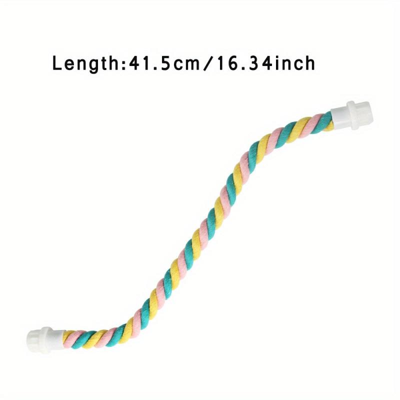 Pet Parrot Climbing Rope Cage Perch & Toy