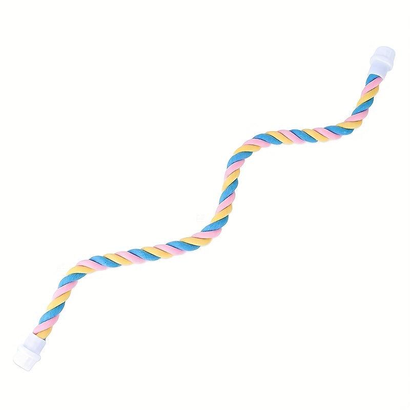 Pet Parrot Climbing Rope Cage Perch & Toy