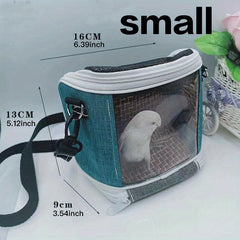 Portable Bird Carrier Bag for Travel Training Outings Lightweight Backpack