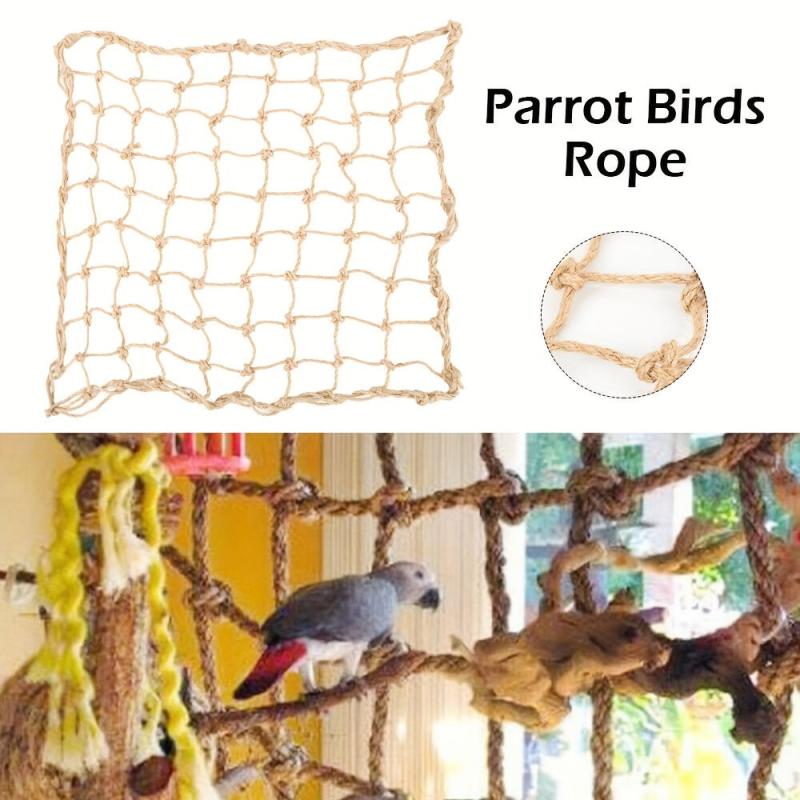 Parrot Climbing Net Swing Play Rope Ladder Chew Toy For Birdcage