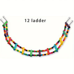 Colorful Parrot Swing Bridge Climbing Ladder