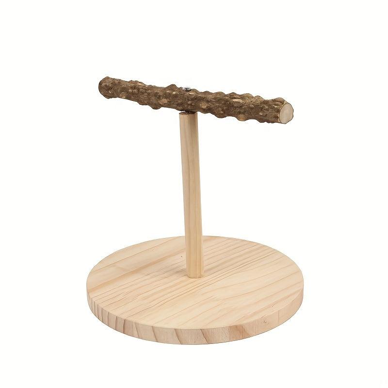 Bird Perch Nature Wood Stand Parrot Training Toy