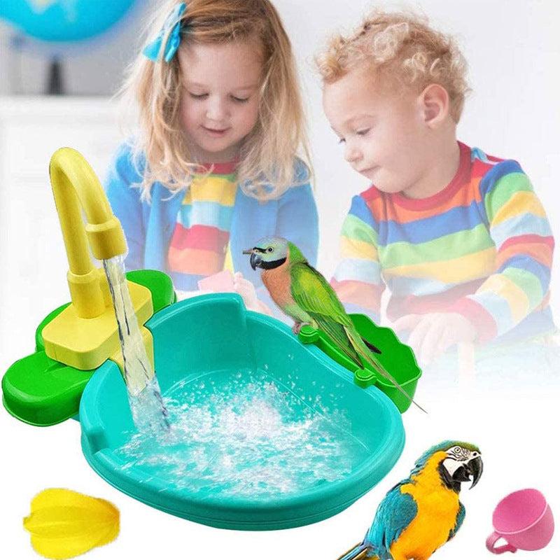 Multifunctional Bird Bath Tub with Fountain Pump