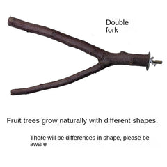 Wood Perch Stand for Parrots and Hamsters - Comfortable and Safe Resting Spot
