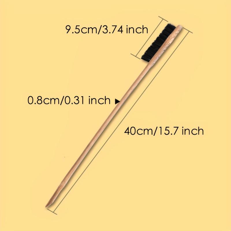 Long Handle Wooden Bird Cage Brush for Pet Bird Parrot Cage Nest