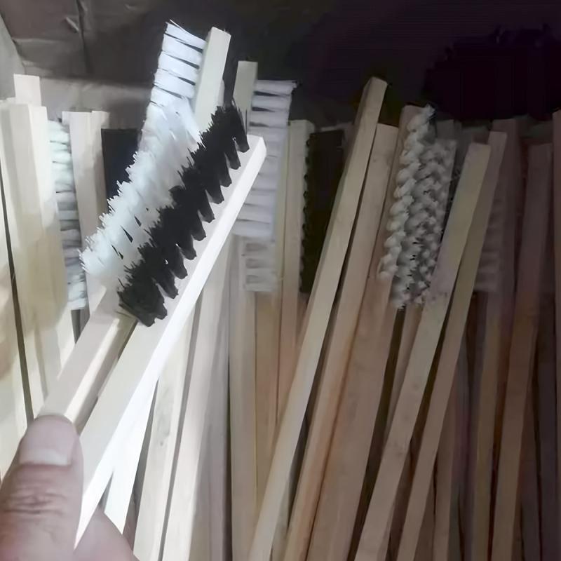 Long Handle Wooden Bird Cage Brush for Pet Bird Parrot Cage Nest