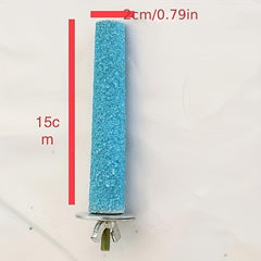 1pc Bird Grinding Claw Stick Parrot Stand Pole Screw Fixed Bird Bar