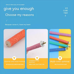 1pc Bird Grinding Claw Stick Parrot Stand Pole Screw Fixed Bird Bar