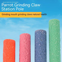 1pc Bird Grinding Claw Stick Parrot Stand Pole Screw Fixed Bird Bar