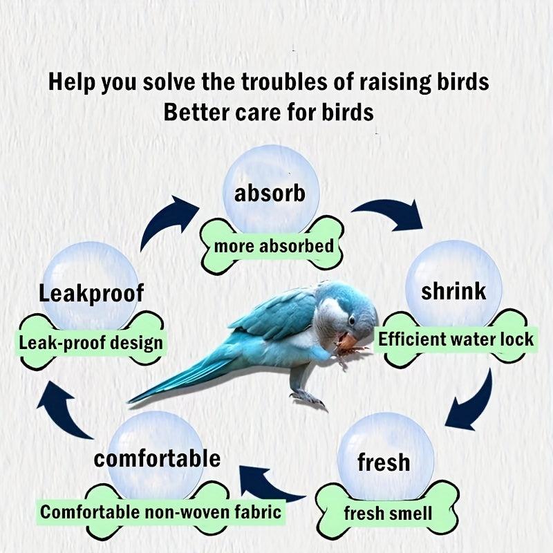10pcs Birdcage Liner Easy to Use Tray for Clean and Hygienic Cage Maintenance