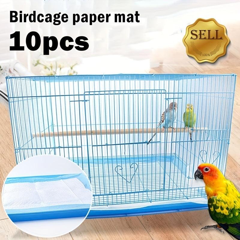 10pcs Birdcage Liner Easy to Use Tray for Clean and Hygienic Cage Maintenance
