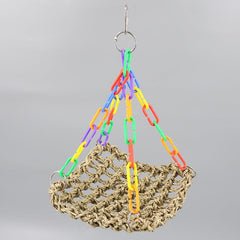 Interactive Parrot Swing Toy for Chewing Climbing and Fun