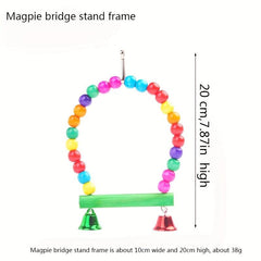 13pc Colorful Bird Chewing Toys Set Swing Parrot Toys