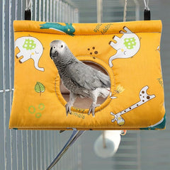 Triangle Ventilated Warm Hammock for Budgerigar and Parrot