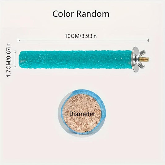 Natural Wood Parrot Perching Station for Claw Grinding