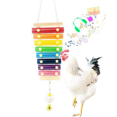 Colorful Wooden Bird Toys for Parrots and Parakeets Fun Training Game