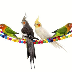 Colorful Beaded Bird Toy Parrot Climbing Ladder Pet Bird Cloud Ladder Swing