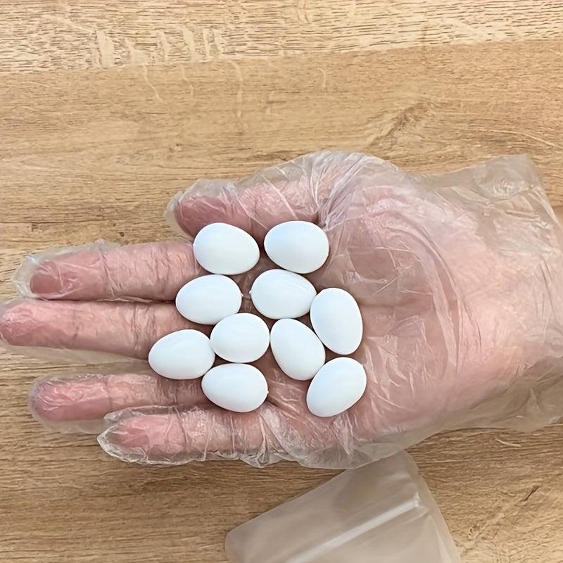 6pcs Solid Parrot Plastic Eggs Bird Hatching Eggs Trick Birds Stop Laying Eggs