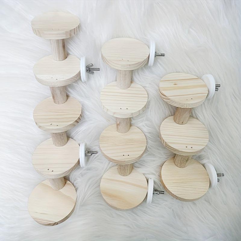 Parrot Climbing Ladder Solid Wood Stairs for Bird Toy