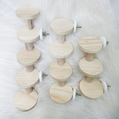 Parrot Climbing Ladder Solid Wood Stairs for Bird Toy