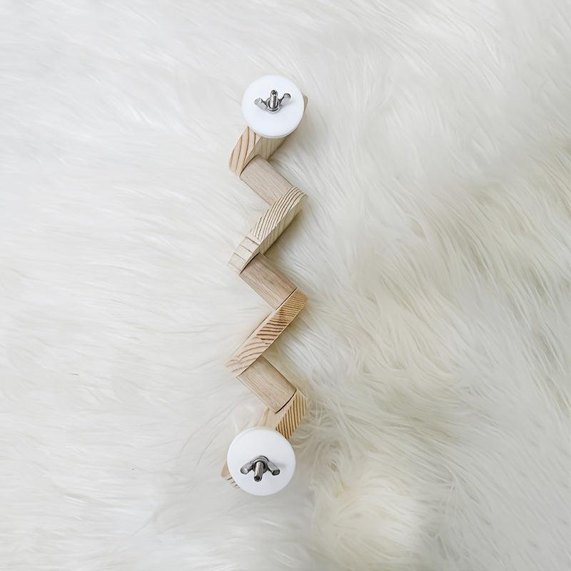 Parrot Climbing Ladder Solid Wood Stairs for Bird Toy