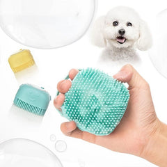 Soft Silicone Pet Bath Massage Gloves Brush for Dogs Cats