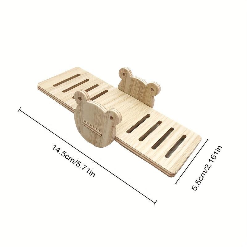 Small Pet Swing Seesaw Nest Solid Wood Decoration Toy