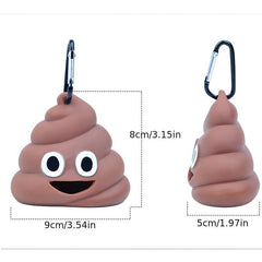 Creative Poop Dog Poop Bag Dispenser with Leash Clip