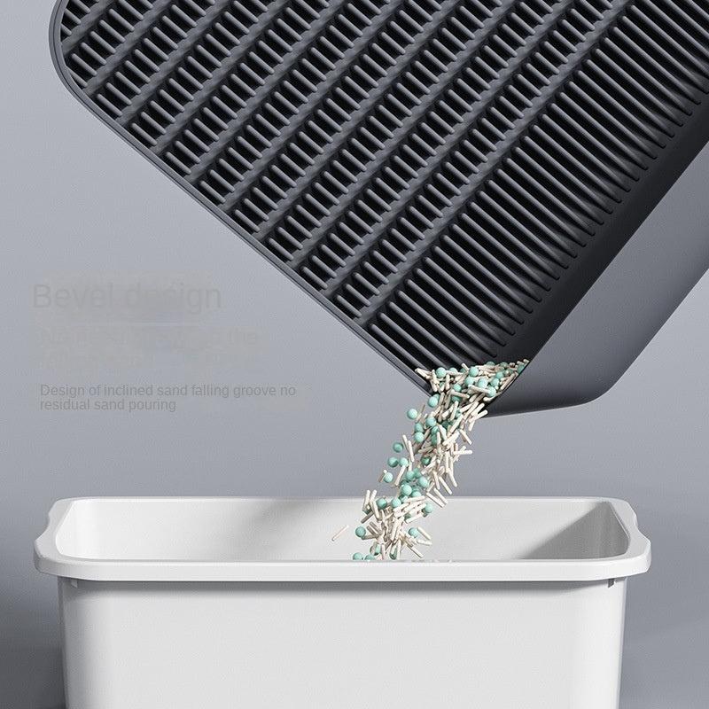 Waterproof Cat Litter Mat with Pocket - Pet Cleaning Supplies