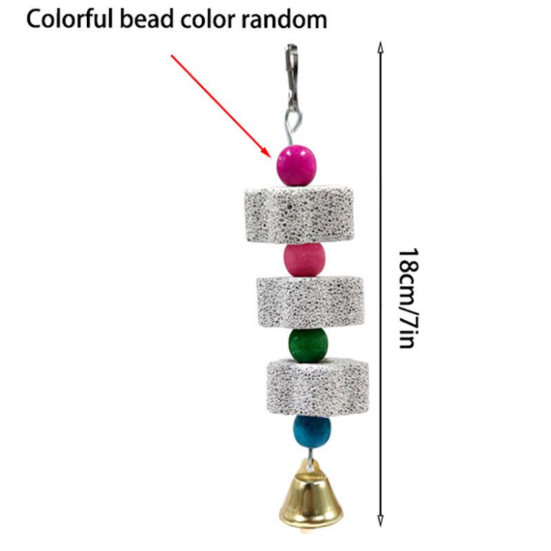 Bird Stones Parrot Teeth Cuttlefish Biting Skewers Wood Toys Bird Supplies