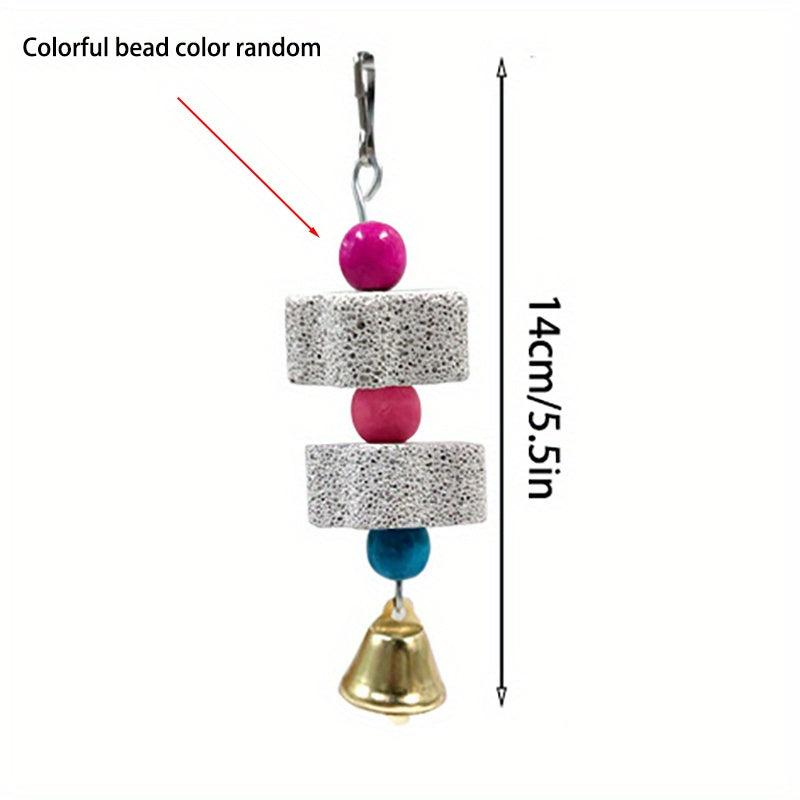 Bird Stones Parrot Teeth Cuttlefish Biting Skewers Wood Toys Bird Supplies