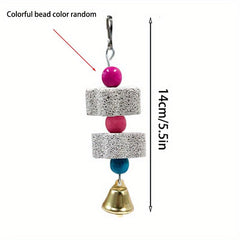 Bird Stones Parrot Teeth Cuttlefish Biting Skewers Wood Toys Bird Supplies