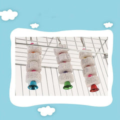 Bird Stones Parrot Teeth Cuttlefish Biting Skewers Wood Toys Bird Supplies