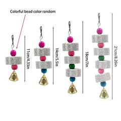 Bird Stones Parrot Teeth Cuttlefish Biting Skewers Wood Toys Bird Supplies