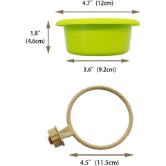 Bird Bath for Parrots Canaries Finches Budgerigars